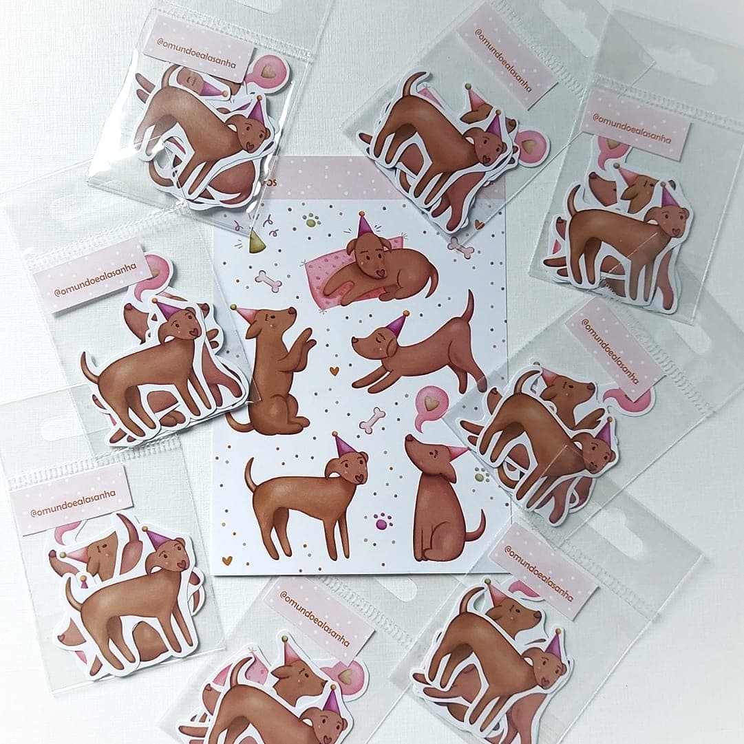Kit de Adesivos Caramelo