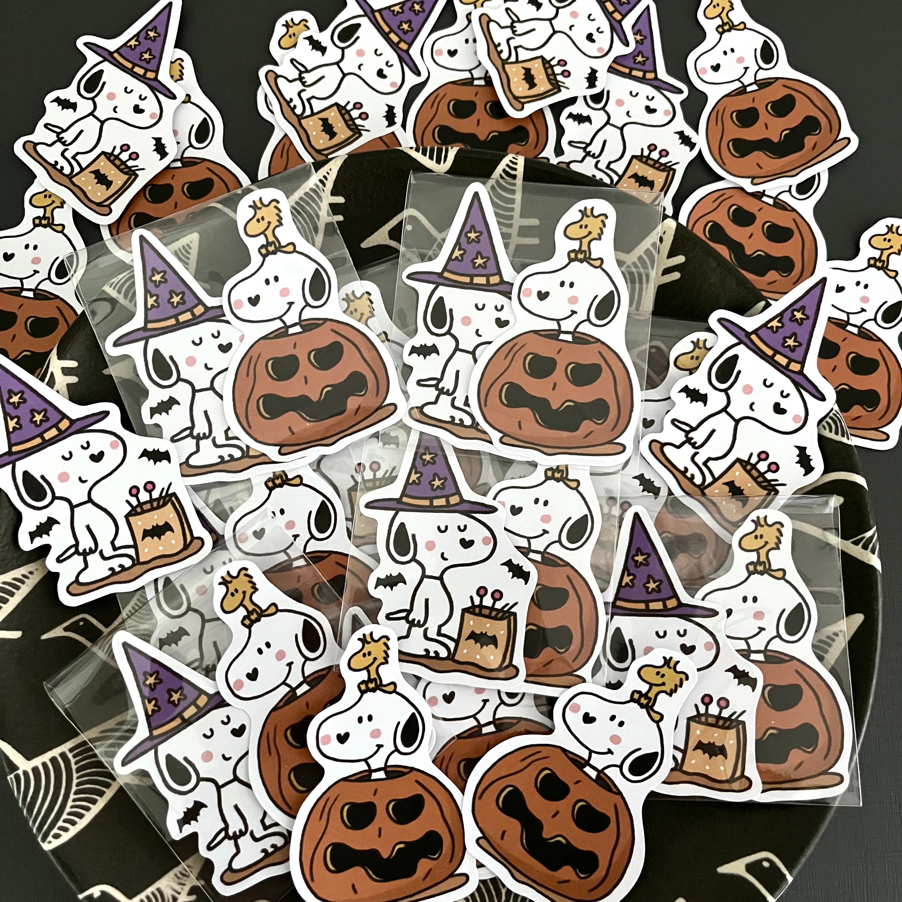 Kit adesivos Snoopy Halloween