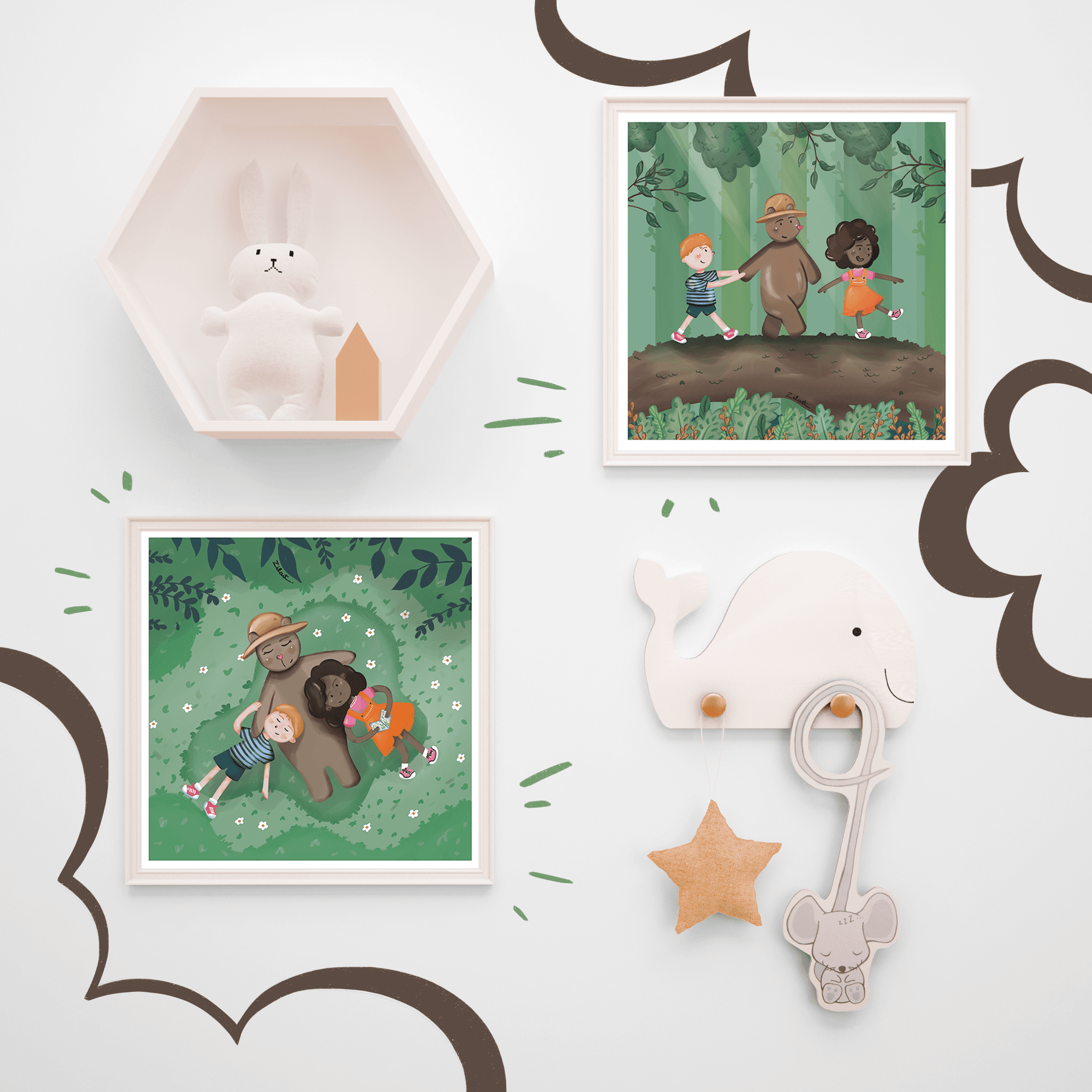 Kit de Prints Meu Amigo Urso